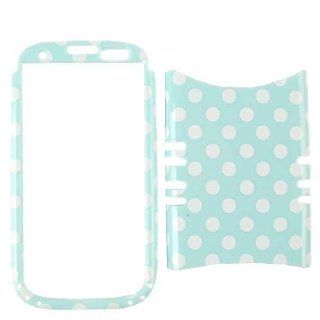 Cell Armor I747 RSNAP TP1646 Rocker Snap On Case for Samsung Galaxy S3 I747   Retail Packaging   White Dots on Light Blue Cell Phones & Accessories