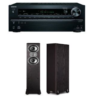Onkyo TX NR727 7.2 Channel Network A/V Receiver Plus A Pair of Polk Audio TSi300 Floorstanding Speakers Electronics