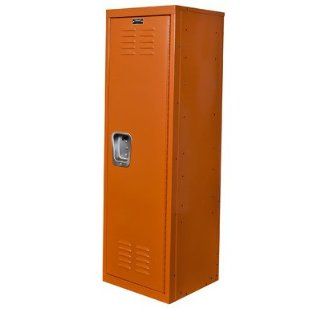 Hallowell Kid Locker, 15"W x 15"D x 48"H, 728 Hoop (orange), Single Tier, 1 Wide, Knock Down