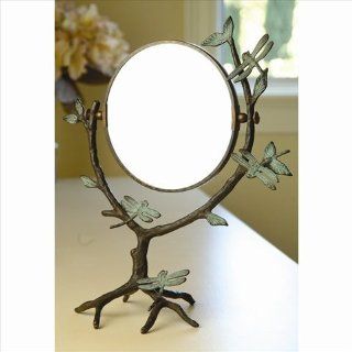 Spi Dragonfly On Branch Mirror   Personal Makeup Mirrors