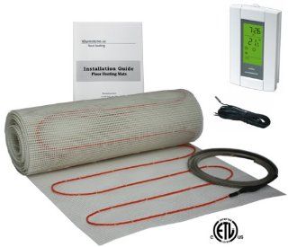 100 Sq Ft Radiant Floor Heating Kit with Honeywell Thermostat (built in GFCI) and Floor Sensor   Heaters  