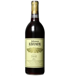 2012 Johnson Estate Lake Erie Concord Red Wine 750 mL Wine