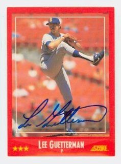 Lee Guetterman AUTO 1988 Score Mariners Sports Collectibles