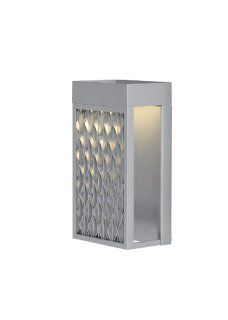 LBL Lighting OD731SILEDW Outdoor Wall Lights with Shades, Nickel   Wall Porch Lights  