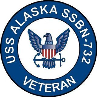 US Navy USS Alaska SSBN 732 Ship Veteran Decal Sticker 3.8" Automotive