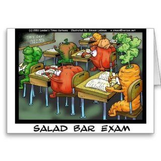 Salad Bar Exam Funny Lawyer Gifts & Collectibles Greeting Cards 