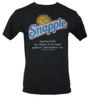 Snapple Mens T Shirt   Distressed Snapple Logo Real Fact 732 (XX Large) Heather Gray Clothing