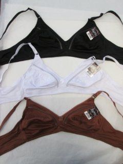 Comfortable 3 Black Brown White   Women Sexy No CUP BRA Size 36d Rings Jewelry