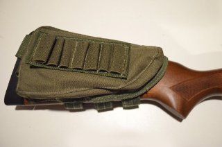 Acid Tactical Buttstock Shotgun Rifle shell holder & Cheek Rest Pouch OD Green Olive Drab  Gun Ammunition And Magazine Pouches  Sports & Outdoors