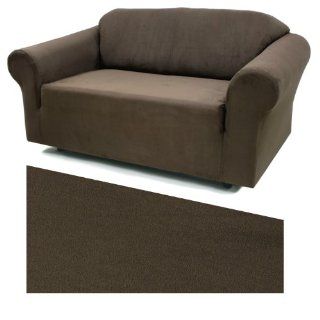 Stretch Suede Mocha Furniture Slipcover Chair 734   Armchair Slipcovers