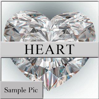 0.41 CT Heart Natural Loose Diamond D FL 449517303 Jewelry