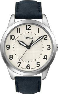 Timex Men's T2N757 Weekender Casual Navy Leather Strap Watch Timex Watches