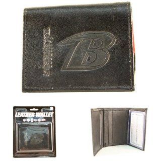 New NFL Baltimore RAVENS Soft Genuine Leather Wallet Tri Fold BLack Licensed Merchan dse 