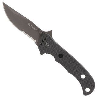 CRKT Mini Special Forces Cruiser 3.250"   Combo Edge Folding Knife   7912GK  Hunting Folding Knives  Sports & Outdoors