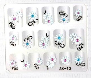 GGSELL YiMei Hot selling flowers nail decals fashion stereoscopic 3D nail sticker  Beauty