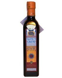 Taste of Crete   500 ml (16.9 Oz) Greek Extra Virgin Olive Oil  Sitia Olive Oil From Sitia  Grocery & Gourmet Food