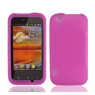For T mobil Mytouch Lg Maxx Touch E739 Accessory   Pink Silicon Skin Case Proctor Cover + Free Lf Stylus Pen Cell Phones & Accessories