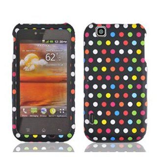 For T mobil Mytouch Lg Maxx Touch E739 Accessory   Color Dots Hard Case Proctor Cover + Free Lf Stylus Pen Cell Phones & Accessories