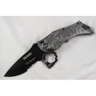 762 Grey Reaper Folder Pocket Knife