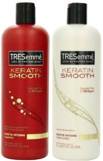 Tresemme Keratin Smooth   Keratin Infusing Shampoo & Conditioner   One Shampoo & One Conditioner   Net Wt. 25 FL OZ (739 mL) Each  Beauty