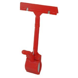 Retail Store Pop Sign Card Rotatable Plastic Advertising Clip Red   Display Stands