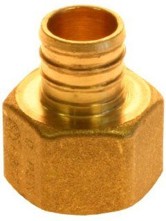Aviditi 90640 Qestpex FIP Adapter with 1/2 Inch Barb by FIP, Brass, (Pack of 5)   Pipe Fittings  
