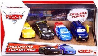 2013 Disney Pixar Cars Race Day Fan 4 Car Gift Pack w/ Clutch Foster Exclusive Toys & Games