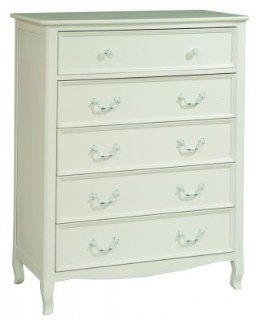 Bolton Furniture 8311500 Emma French Inspired 5 Drawer Chest, White Toys & Games