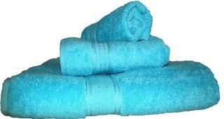 Luxurious Bath Towels Set By Crown Jewel Premium Towel. Amazing for your Bathroom Color Blue Atoll New   Turquoise Bath Towels