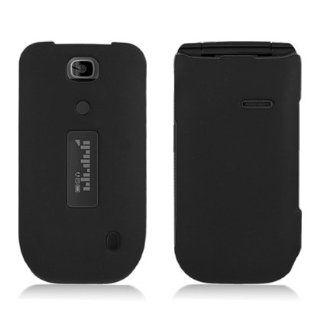 For Alcatel One Touch 768 (T Mobile/MetroPCS) Rubberized Protector Cover, Black Cell Phones & Accessories