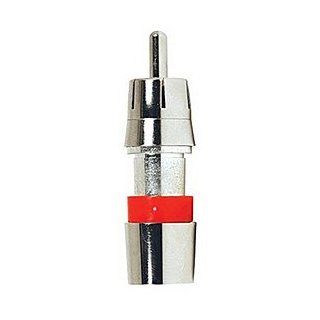 Ethereal Home Theater FS59RCAUS 5 RCA RG 59 Splice Compression Connector, Nickel, Red (5 Pack) Electronics