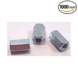 10 32 X 3/4 (5/16 AF) Hex Coupling Nuts / Steel / Zinc / 1, 000 Pc. Carton