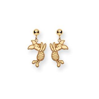 Disney's Piglet Post Earrings in 14 Karat Gold Jewelry
