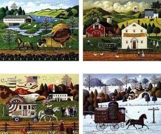 Charles Wysocki Four Seasons Set Of 4 Prints Signed And Numbered With Certificate  