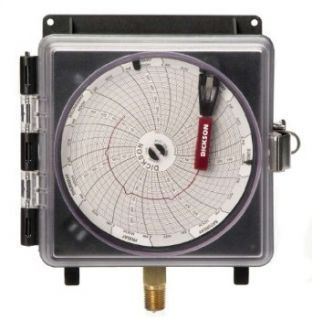 Dickson PW865 Pressure Chart Recorder, 8"/203mm Diameter, 24 Hour Scale, 0 200 psi Range Circular Chart Recorders