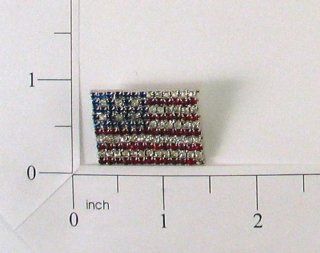 American Flag Rhinestone Pin   Small Arts, Crafts & Sewing
