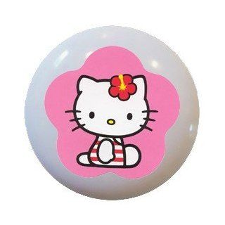 Pink Hello Kitty Ceramic Knobs Pulls Bathroom Kitchen Drawer Cabinet Vanity 752   Cabinet And Furniture Knobs