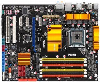 ASUS P5QC LGA775 Intel P45 DDR3 1333 / DDR2 1066 ATX Motherboard Electronics