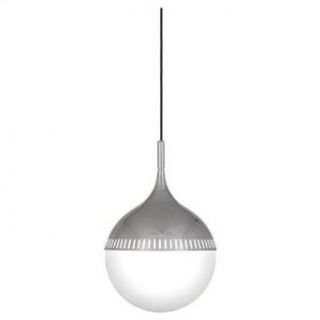 Robert Abbey S779 Jonathan Adler Rio   One Light Pendant, Polished Nickel Finish with White Glass   Ceiling Pendant Fixtures  