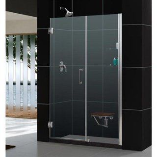 Bath Authority DreamLine Unidoor Frameless Adjustable Shower Door with Glass Shelves (54 Inch 55 Inch)    