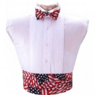 Stars and Stripes Tuxedo Cummerbund and Bow Tie at  Mens Clothing store Bow Tie And Cummerbund Sets