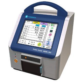 Kanomax 3910 Portable Laser Particle Counter, 0.3/0.5/1.0/3.0/5.0/10.0m Particle Size Range, 7.9" Width x 8 3/32" Height x 7.9" Depth Precision Measurement Products