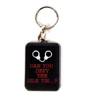 Shades Of Grey Keyring   'Can You Defy The Silk Tie'   Key Tags And Chains