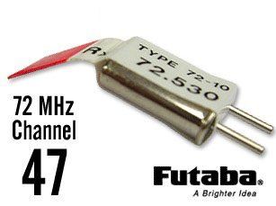 Futaba Channel 47 72MHz FM Dual Conversion Radio Receiver Crystal RX Xtals Toys & Games