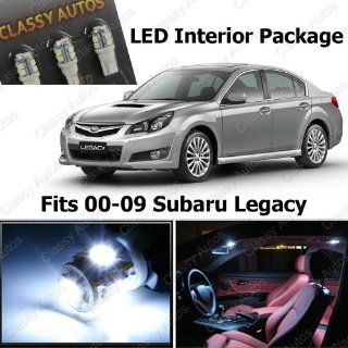 Classy Autos WHITE LED Lights Interior Package for Subaru Legacy (6 Pieces) Automotive
