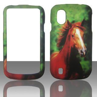 2D Green Horse ZTE Concord V768 T Mobile Case Cover Phone Snap on Cover Case Protector Faceplates Cell Phones & Accessories