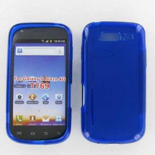 Samsung T769 (Galaxy S Blaze 4G) Crystal Blue Skin Case Cell Phones & Accessories