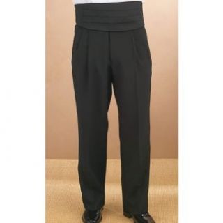 Neil Allyn Black pleated front tuxedo stripe trouser for men at  Mens Clothing store