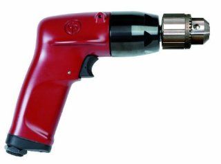 Chicago Pneumatic Tool CP1117P26 Heavy Duty 1 HP 2600 RPM Industrial Drill with 3/8 Inch Key Chuck   Power Screw Guns  