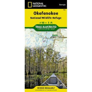 Okefenokee National Wildlife Refuge (National Geographic Trails Illustrated Map #795) National Geographic Maps   Trails Illustrated 9781566956277 Books